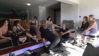 THE FEMDOM WEEKEND - Sweaty socks smelling, sweaty foot licking, EXTREME foot gagging (EPIC CLIP!) - (For mobile devices)