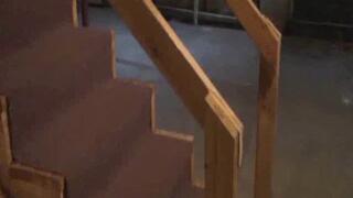 Rope bondage high heels barefoot