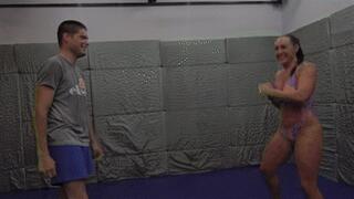 Lexi vs Ati mixed wrestling match