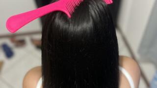 hairplay, hairjob and blowjob