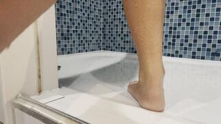 Shower POV - wet feet 2