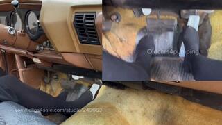 Black tights and a BIG GAS PEDAL! Cranking and revving!