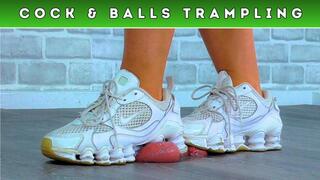 Goddess Amber - Crunching Your Balls Under My Old Nike Shox - Balls Cam (D75)