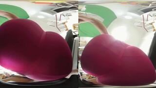 3DVR180 ERER peach buttocks flattened POV dwarf smell