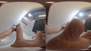 3DVR180 ERER smelly Foot POV crushes dwarfs