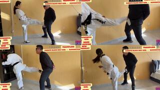 80kg, Black Belt Karate Girlfriend, Hard Kick Punishment, Game 5, Round 5