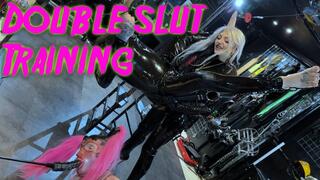 Double Slut Pegging Training 4K ft Latex Mistress Oyuki Slave Maz Morbid #pegging @mazmorbidfetish