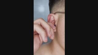 I clean, massage, and stretch my ears. Ear fetish