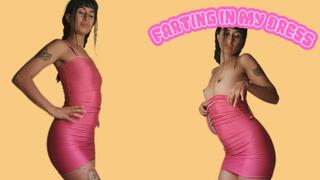Striptease woth my dress and farting