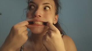 My silly faces in front of the camera