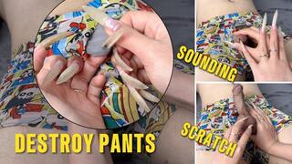 Destroying Underwear, Scratching The Penis With Long, Natural Fingernails | LINH'S LONG NAIL | CRAZY ABOUT LONG AND NATURAL NAILS