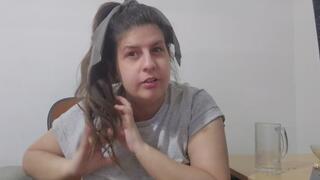 Office Hair Progression: Neat Ponytail to Complete Face-Blinding Messy Hair