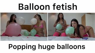 Balloon war with my friend