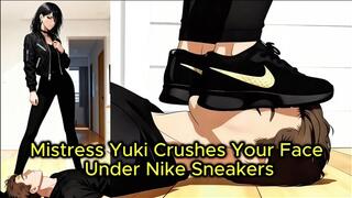 Sneakers Face Crush - Yuki Stomps You Flat in Nike Sneakers