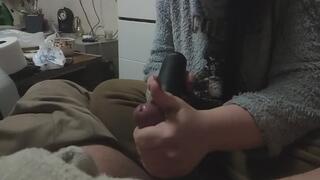 Massage vibeo penis frenulum cum like water fall