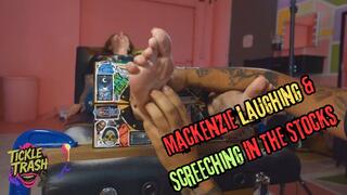 Mackenzie Laughing & Screeching In The Stocks