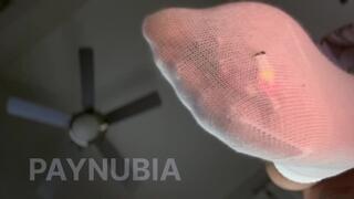 Silent Sock Giantess: Tiny Toe Prison (silent domme clip)