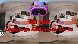 VR 180 Black leggings asscrack farts