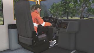 School Bus Cranking Template - Sara in Gray Converse Hi Tops 1080p