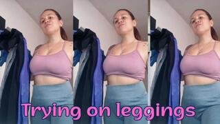 Trying on ultra-tight leggings… Which ones accentuate my butt and cameltoe the most?