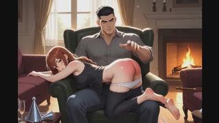 Spanking Confessions #11B: New Year's Sting (Animated)