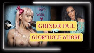 GRINDR FAIL TO GLORYHOLE WHORE- Crawl to the Gloryhole for MistressRavenFD & Suck Anonymous Cock - Encouraged Bi Humiliation