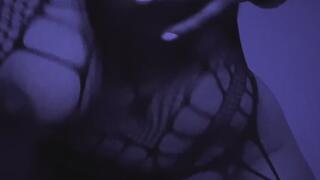 Neon Black and Blue Titty play