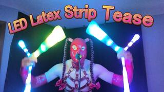 Fetish Attire LED Latex Stripping