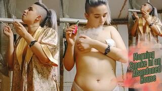 Morning Smoke at the Abandoned House