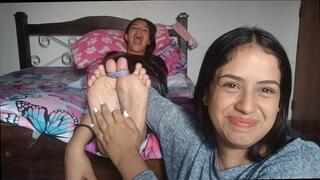 Anny Makes Desiree Take ALL The Foot Tickling!