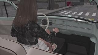 1967 VW Beetle Cranking Template - Paige in Flip Flops 1080p