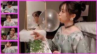 Blowing Bubblegum Bubbles: Zoey Edition