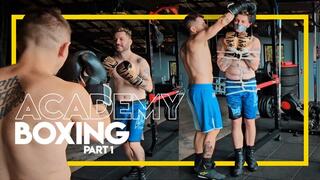 Academy Boxing - Part 1 (1080p) Gay Bondage - Gay Domination - Wrestling - Boxing - Muscle Worship - Gut Punching - BDSM