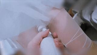 ms19-A girl in a wedding dress was disciplined by vibrator
