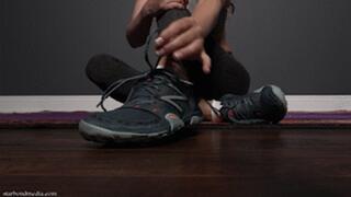 Sweaty Sock Session - Star Nine Smelly Socks Jerk Off Instruction From Blonde Goddess