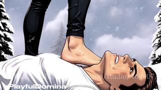 Mistress Valentina Face Stomp – Sneakers & Barefoot