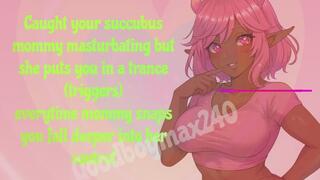 [F4M] Caught succubus mommy masturbating with clit sucker - satisfyer pro - masturbation audio, moaning, triggers