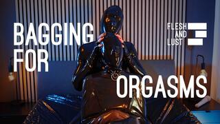 Girlfriend Double Latex Bodybag Vibrator Orgasm Action | BAGGING FOR ORGASMS