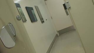 TAKING A RISKY PEE IN A PUBLIC BATHROOM