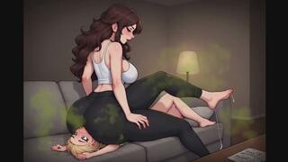 Farting Confessions #6B: The Gassy Landlord Makes Her Tenant Smell Her Farts (Animated)