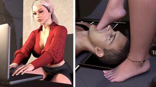 Just A Quick Email - Foot Fetish Femdom