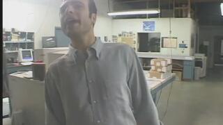 Hot black babe mounts white dude's cock then sucks him long and wet