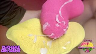 4K REMASTER Sling ShotznSockz (HUGE CUMLOAD FROM MY POV) ASSJOB , BLOWJOB , SOCKJOB