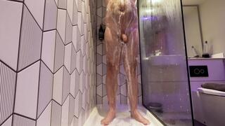 Morning Shower: Big Hairy Bear Washing It All Off