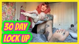 Foot Fetish Chastity 30 Day Lock Up for SPH Beta Males