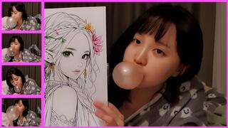 Blowing Bubblegum Bubbles: Coloring Edition 2