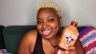 Chocolate Goddess Chugs Chocolate Milk Has Disgusting Farts After