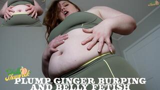 Plump Ginger Burping And Belly Fetish