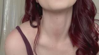 Up close smoking in lingerie with teasing