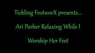 Ari Parker Relaxing While I Worship Her Feet